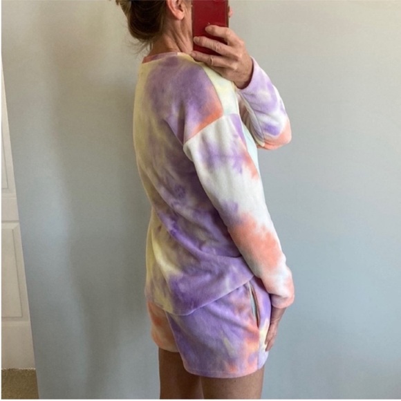 Tie Dye 2 Piece Fleece Lounge Set - Picture 3 of 9